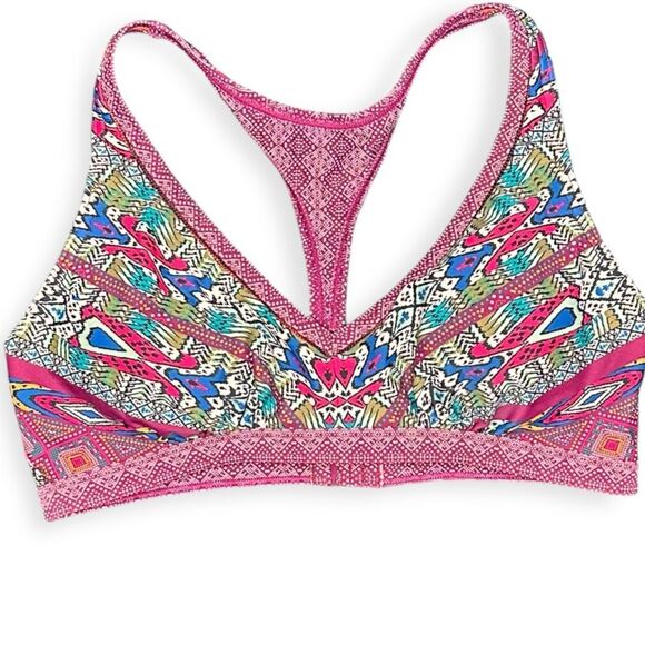 PRANA Women’s Multicolor Khari Racerback Bikini Top Size Medium - Picture 3 of 7